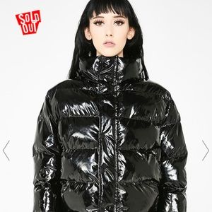 Vinyl Puffer Jacket